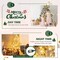 Costway 4.5ft Pre-Lit Premium Snow Flocked Hinged Artificial Christmas Tree w/150 Lights